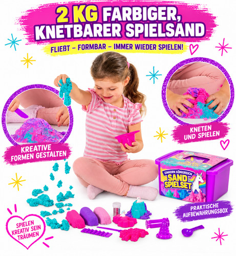 Girlzone einhorn kinetic sand - girlzone,