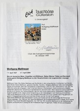 Wolfgang Mattheuer Autograph