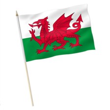 Wales, Stockfahne, Flagge