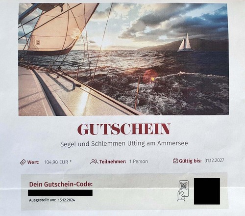 Mydays gutschein 104 - gutschein, 104,90€