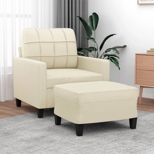 Vidaxl sessel mit hocker - mit,