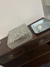 Vintage Deckenlampe Glas 70er