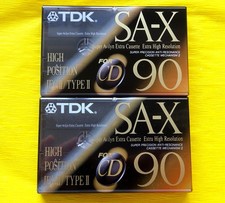 2x TDK SA-X 90 Cassette Tapes