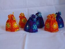 6 Eierwärmer Stoff Prilblume Vintage 70er Jahre