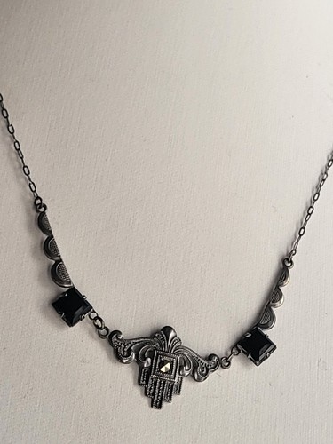 Art deco collier 835 silber - collier,