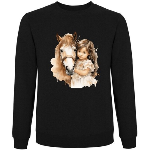Sweatshirt schwarz pferde - sweatshirt,