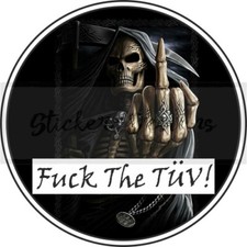 2xDiesel 8cm Auto-Aufkleber Feinstaubplakette Tod Mittelfinger Fuck T?v P18