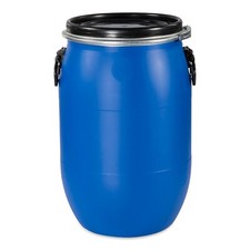  Fass 60-70 L Behälter mit Deckel Wassertonne Regentonne Futtertonne