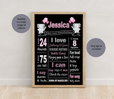 1. Geburtstag Tafeldruck