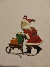 alter Christbaumbehang/-schmuck Zinnfigur Nikolaus beids. handbemalt  neuwertig