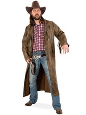 Cowboy Mantel lang braun