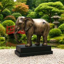 Elefant Figur in Stein/Holz