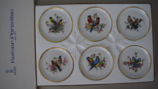 6x Kaiser Porzellan Sammelteller / Untersetzer / Gebäckteller mit Vogelmotiven