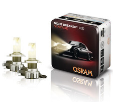 2x OSRAM H4 NIGHT BREAKER LED VINTAGE Gelbes Licht 3000K Straßenzulassung