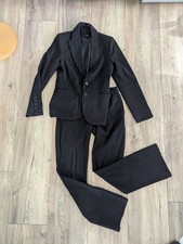 Nagelstreifenanzug Schwarz 36 H&M Business Anzug Jacke Hose Business Anzug