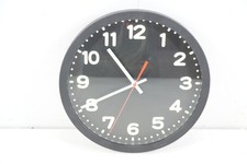 EUROTIME 53861-05 Funk Wanduhr 30 cm x 5 cm Schwarz Leuchtziffern