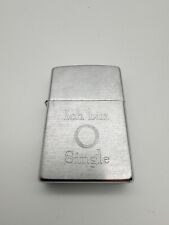 Altes Original Zippo Feuerzeug - "Ich bin Single" - Rare - Bradford U.S.A.