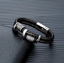 Wikinger Herren Armband Leder