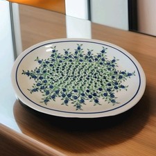 Original Bunzlauer Keramik Speiseplatte Teller 29,5 cm Wurstplatte Servierplatte