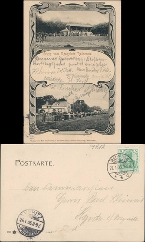 Ansichtskarte rathenow bild - ansichtskarte,