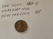 One cent 1968 D, unmagnetisch