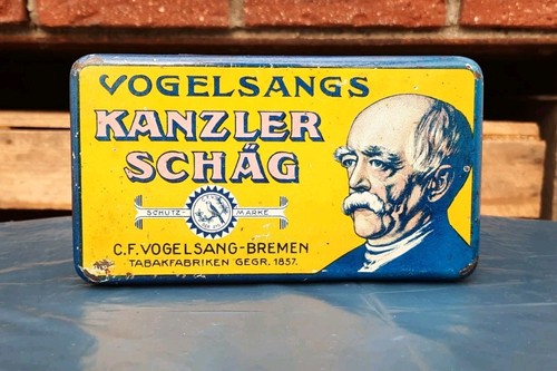 Alte blechdose kanzler - alte,