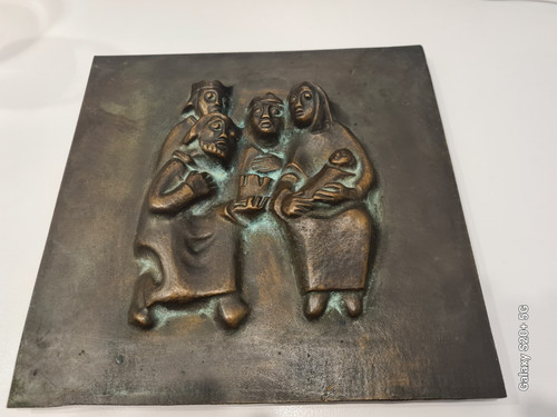 Bronze platte egino weinert - egino,