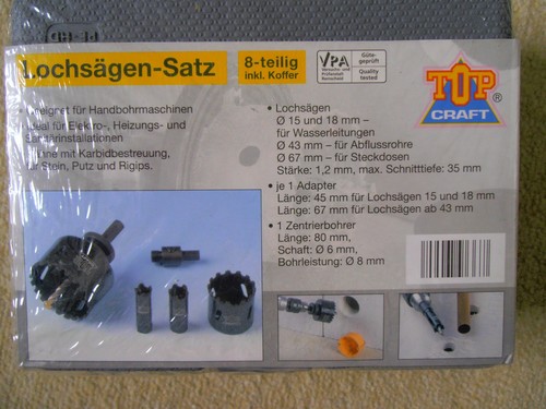 Neu top craft lochsägen satz - lochsägen,