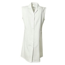 PLANAM BW230 Damen Berufsmantel Ärmellos Reinweiß Arbeitskittel Damenkittel