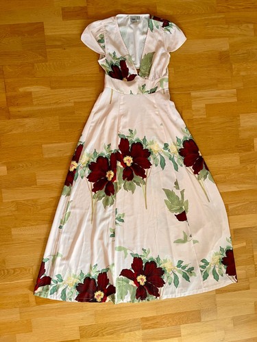 Abendkleid pink blumen - abendkleid,,