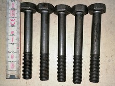 10 Stück M10 x 75 ESKA DDR Zylinder- Schaftschrauben Sechskant