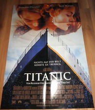 Plakat Film Titanic gefaltet 79x55 cm aus Bravo Kate Winslet Leonardo DiCaprio