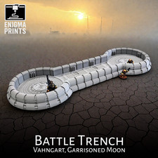 Medium Forgeguard Gräben - 28mm Space Dwarf Tabletop Scatter Terrain 3D Druck