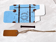 Koffer + Karte Geldgeschenk personalisiert Geburtstag Hochzeit Glückwunsch Box