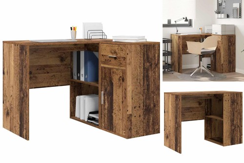 Eckschreibtisch alter holz - eckschreibtisch,