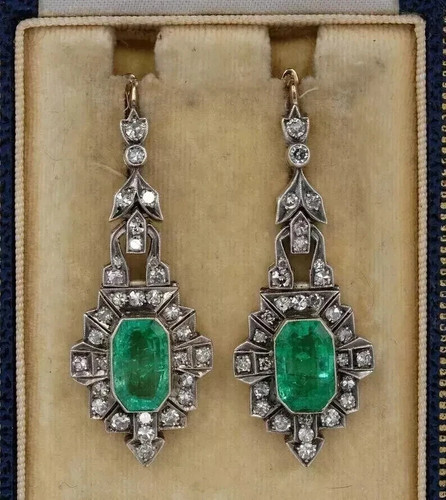Art deco stil kreiert smaragd - deco,