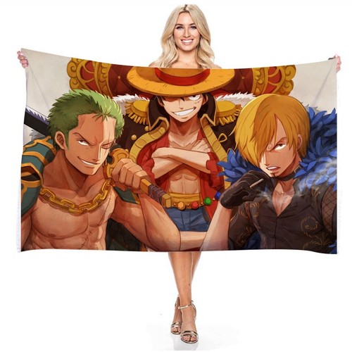 One piece luffy anime - piece, badetuch