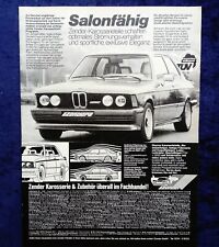 Zender BMW 3er E 21, originale Werbung aus 1981 , ganzseitig