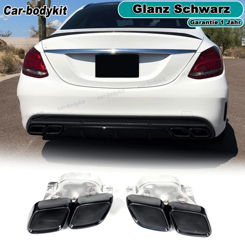 Glanz schwarz auspuffblende - glanz,