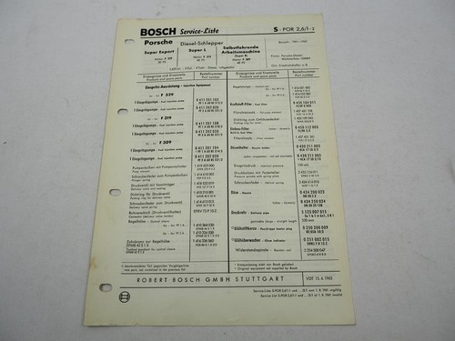 Original bosch service liste - bosch, service-liste