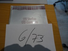 Porsche 911 Deutsche Betriebsanleitung Carrera Turbo W84-89 Pos. 6 / 73 Bestp.