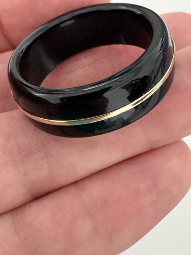 Keramik herrenring mit - keramik, gold