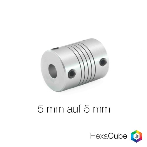 Wellenkupplung 5mm auf - ,