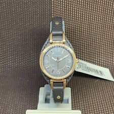 Fossil ES5212 Carlie Black LiteHide Leather Strap Analog Classic Damenuhr