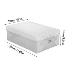 20X Transparent Schuhbox