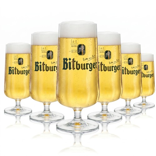 Bitburger bier glas - bitburger,