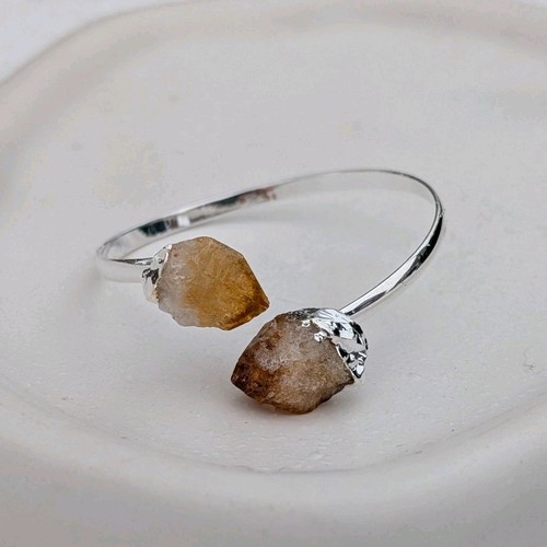 Rohes citrin armband - rohes,