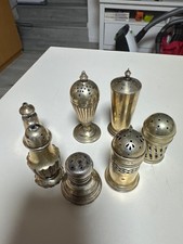 Antike Salz oder Pfefferstreuer STERLING Silber gepunzt