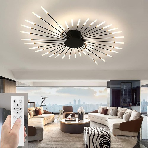 Black ceiling light led - black,