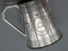 Milchkännchen - versilbert - Enlgand um 1880 - mit Adelswappen - #1018